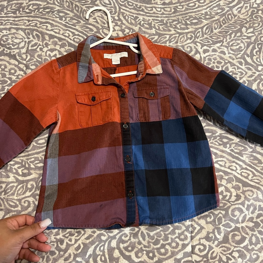 Boy burberry shirt